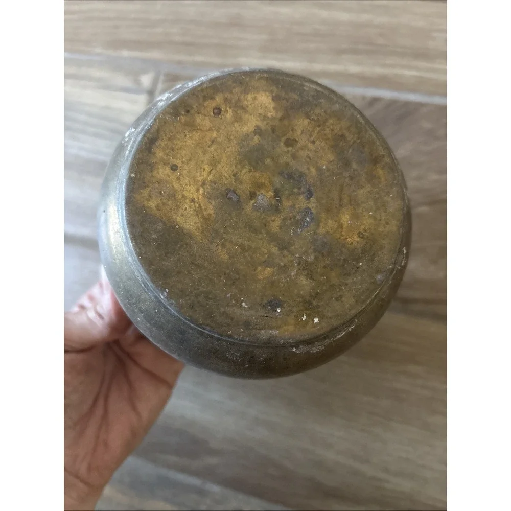 Brass Bowl With‎ Heart Cutouts 5.5